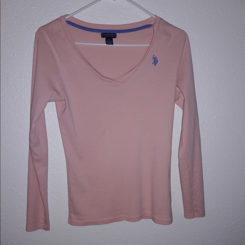 U.S polo assn. pink longsleve.💖